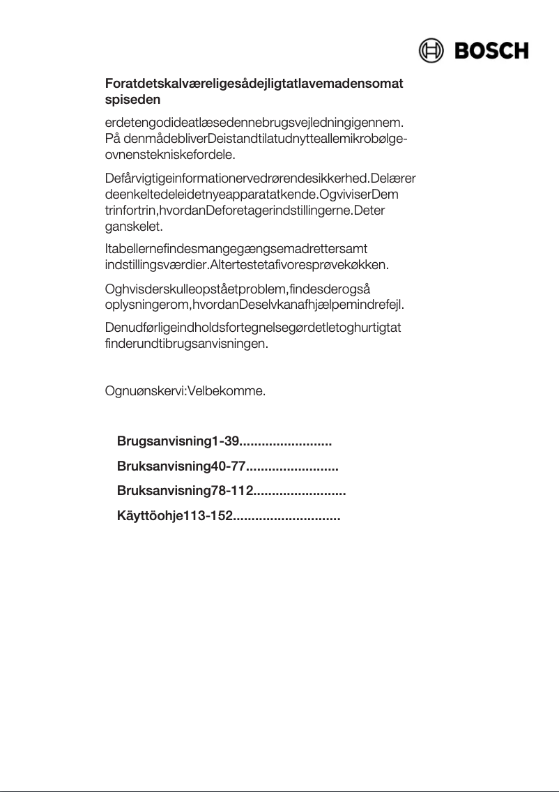 Página 1 del manual Manual de usuario Bosch HMT84G651B