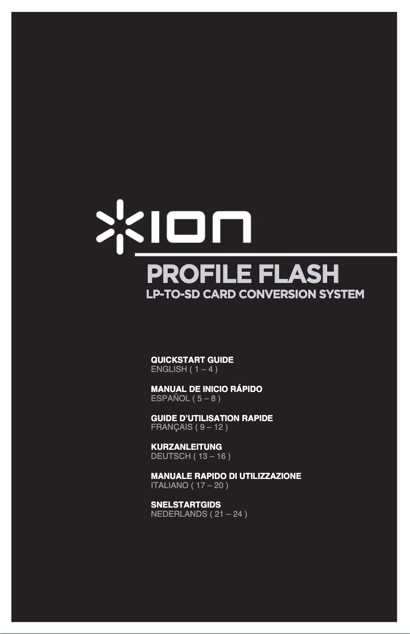 Imagen de la primera página del manual del dispositivo Profile Flash