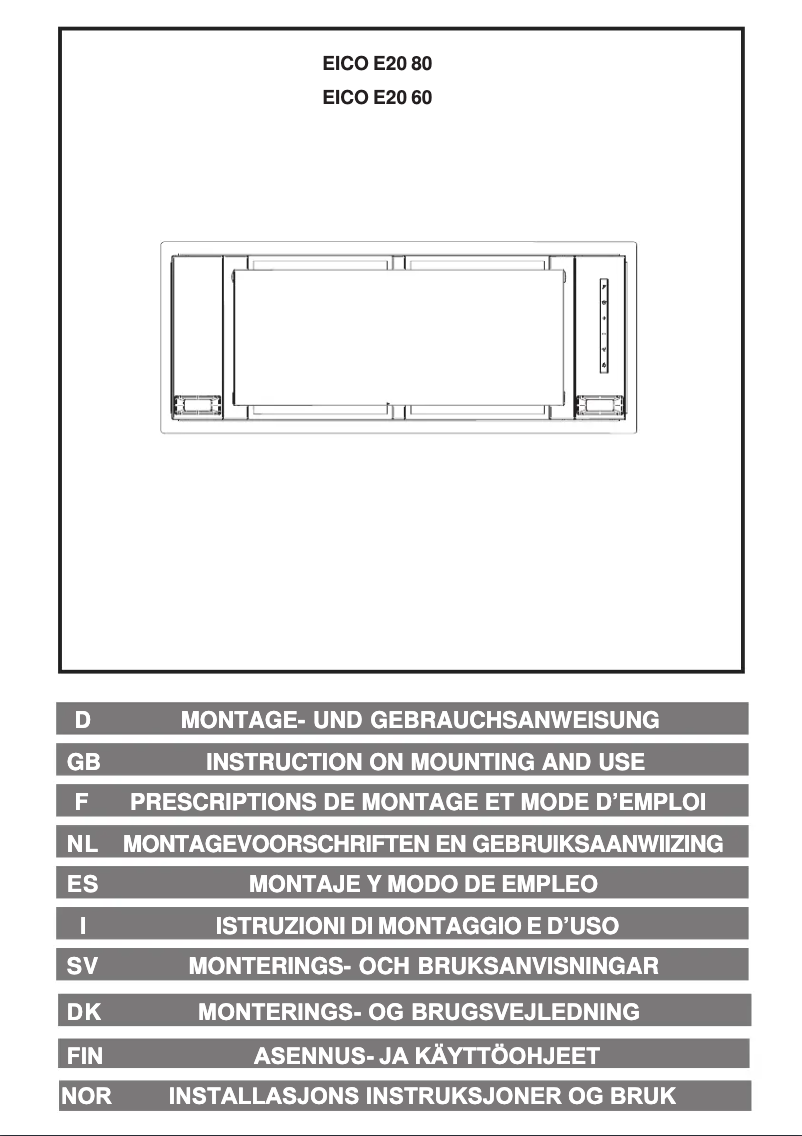 Imagen de la primera página del manual del dispositivo E20 80