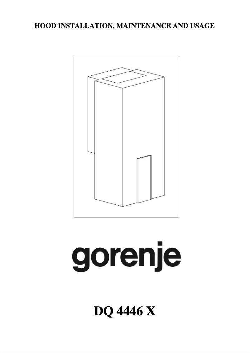 Imagen de la primera página del manual del dispositivo DQ4446X