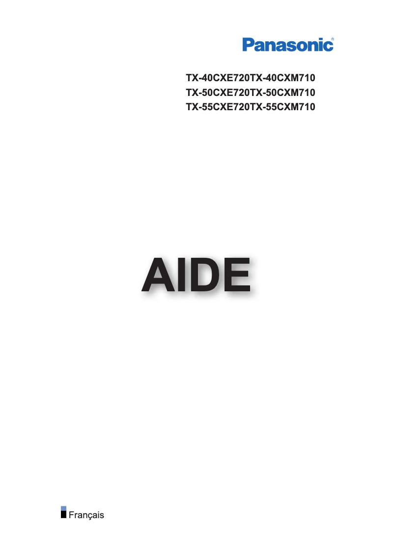 Imagen de la primera página del manual del dispositivo TX-55CXM710