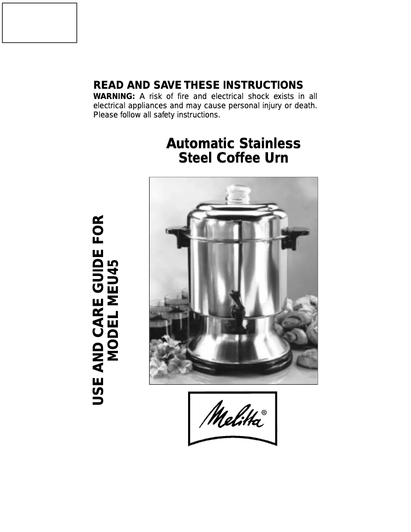 Imagen de la primera página del manual del dispositivo MEU45