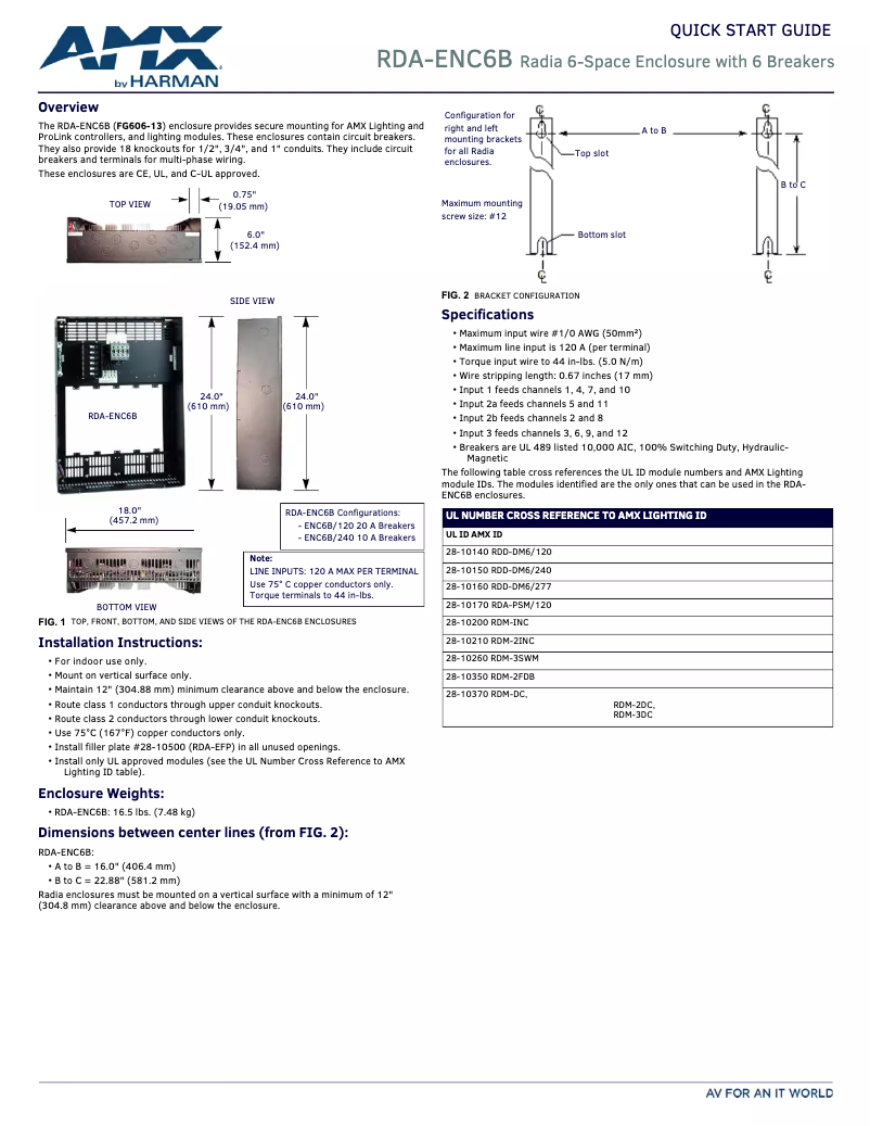 Imagen de la primera página del manual del dispositivo RDA-ENC6B