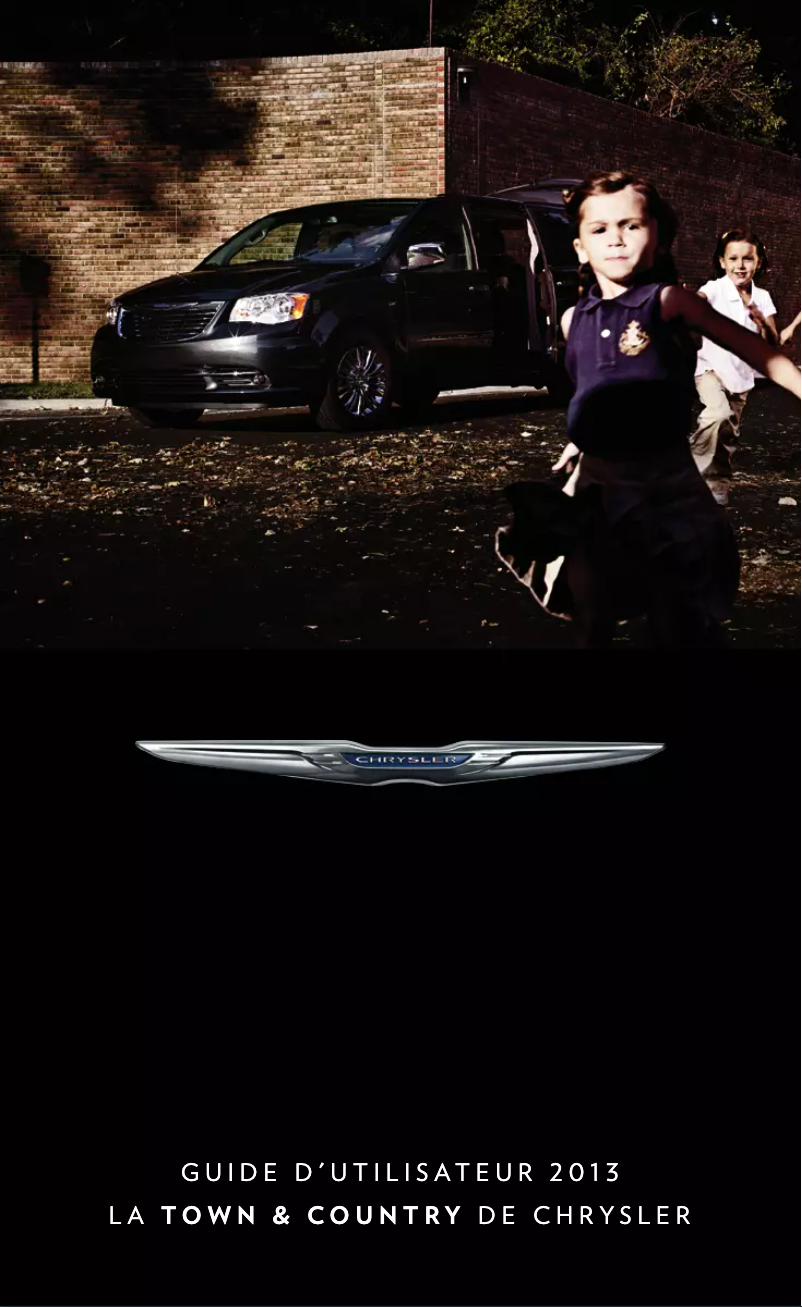 Página 1 del manual Manual de usuario Chrysler Town & Country (2013)