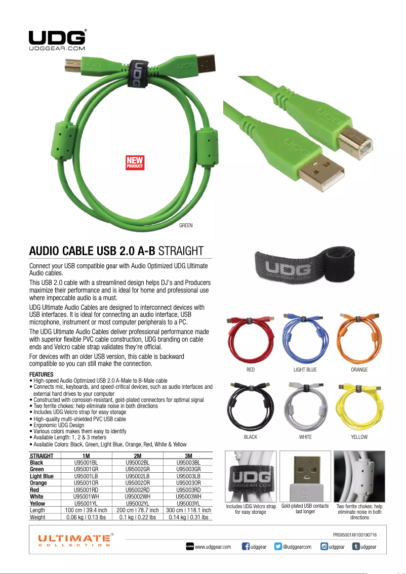 Página nº 1 - Manual de usuario UDG Gear Ultimate Straight