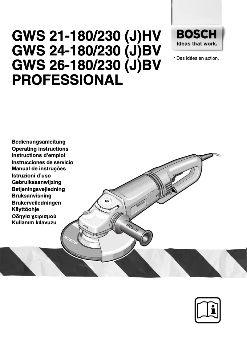 Imagen de la primera página del manual del dispositivo GWS 21-180 JHV Professional