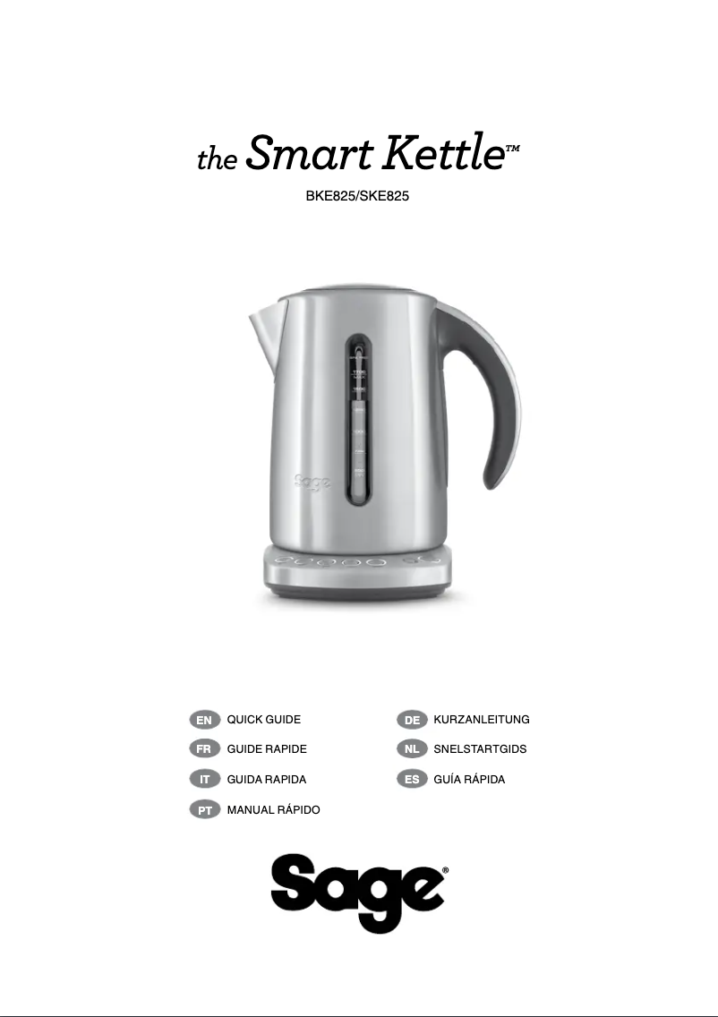 Página 1 del manual Manual de usuario Sage the Smart Kettle BKE825