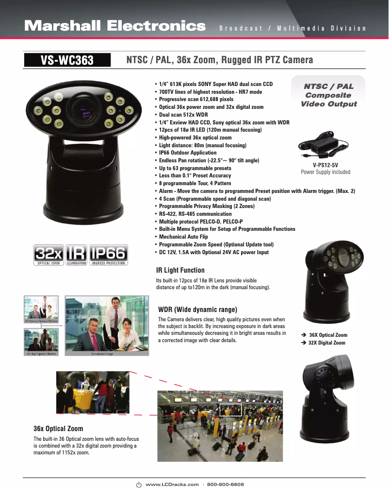 Imagen de la primera página del manual del dispositivo VS-WC363