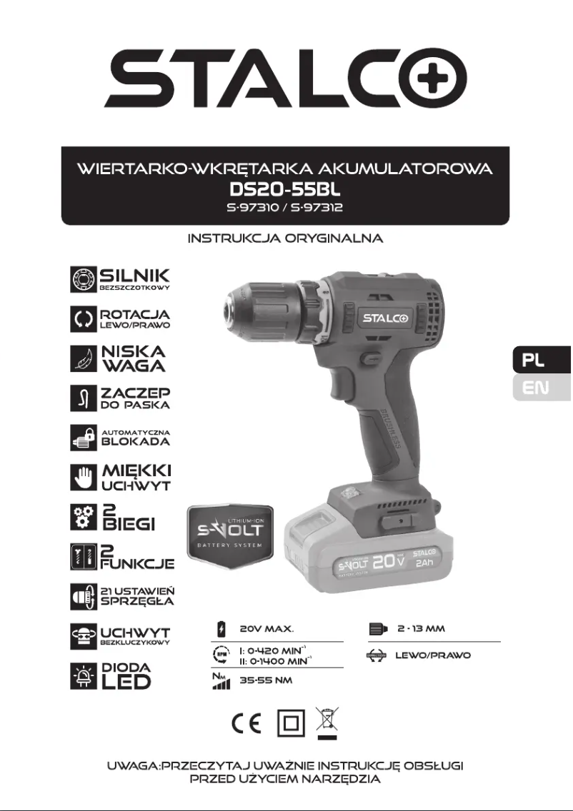 Página nº 1 - Manual de usuario Stalco DS20-55BL