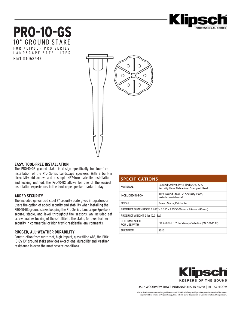 Imagen de la primera página del manual del dispositivo PRO-10-GS