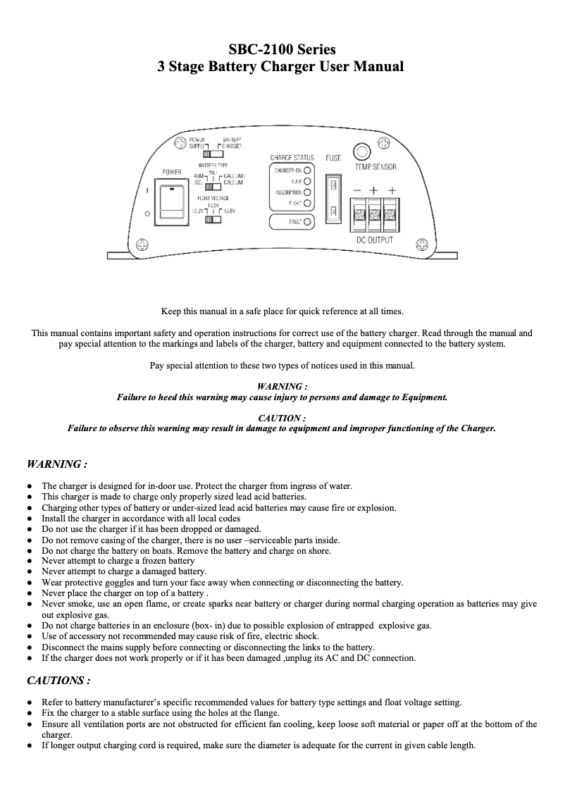 Imagen de la primera página del manual del dispositivo SBC-2115