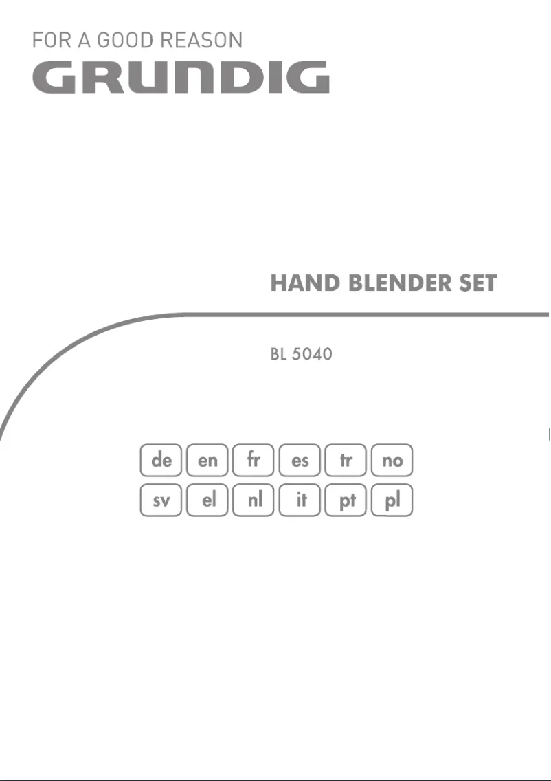 Página nº 1 - Manual de usuario Grundig BL 5040