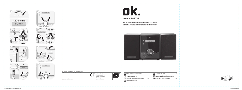 Página 1 del manual Manual de usuario OK OMH 470BT-B