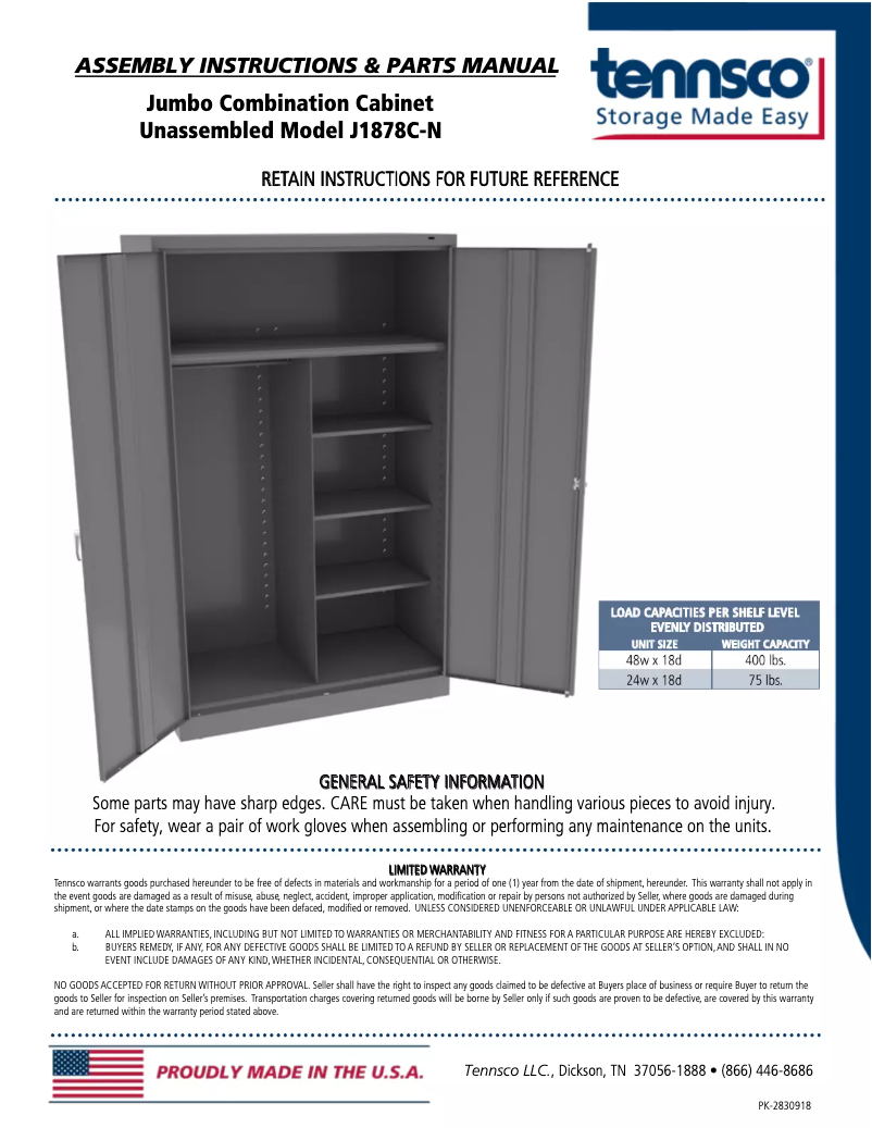 Imagen de la primera página del manual del dispositivo J1878C-N