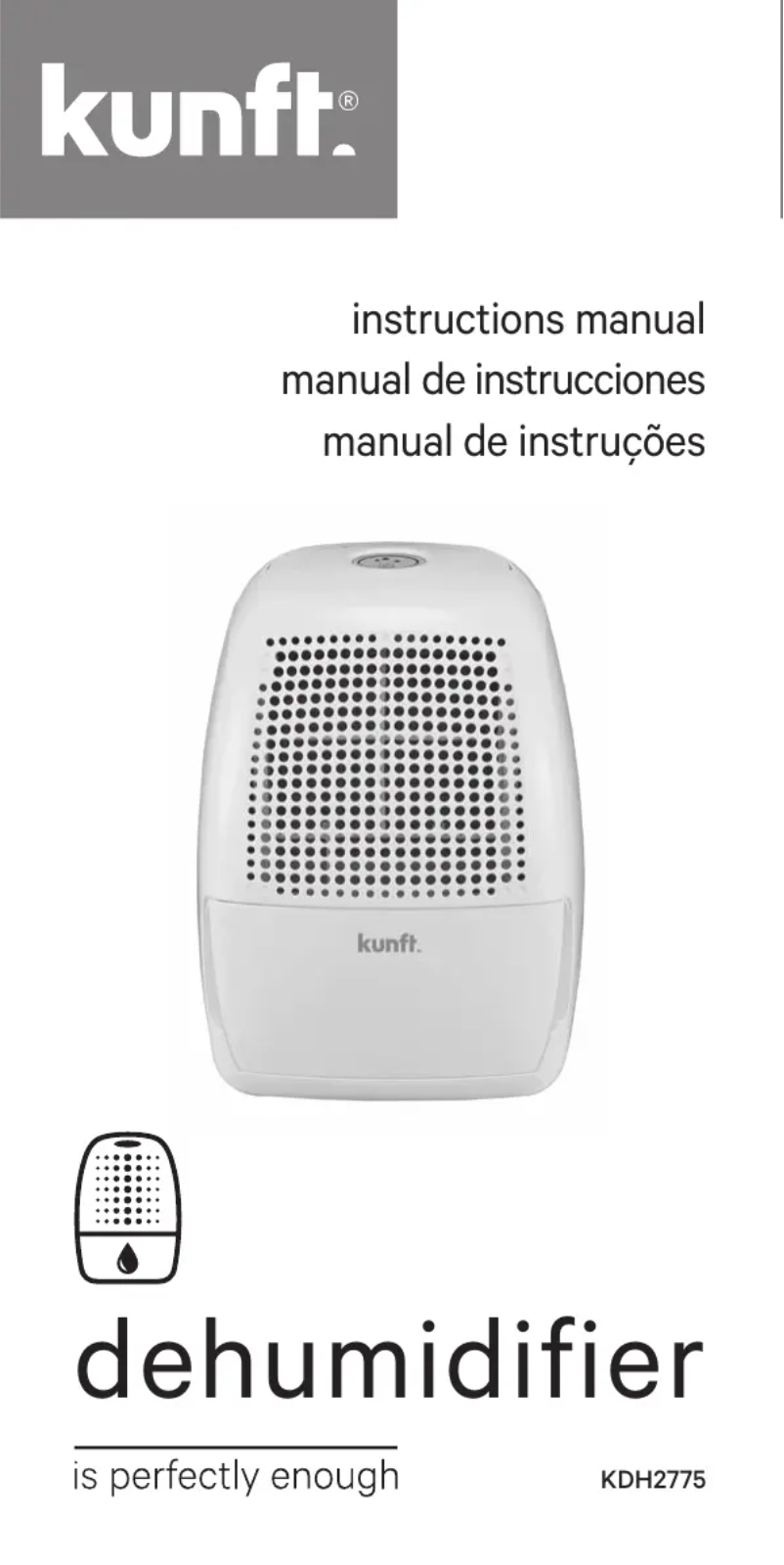 Página 1 del manual Manual de usuario Kunft KDH2775