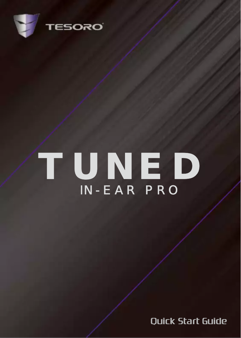 Página 1 del manual Manual de usuario Tesoro Tuned In-Ear Pro