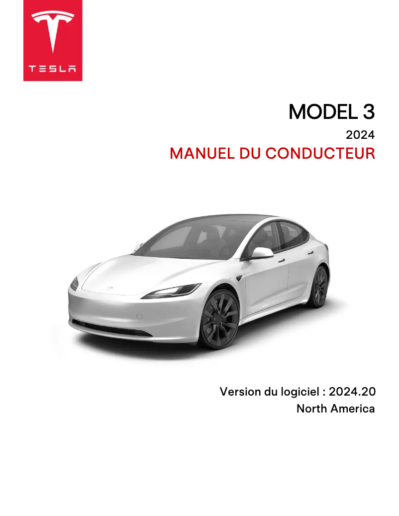 Imagen de la primera página del manual del dispositivo Model 3 (2024)