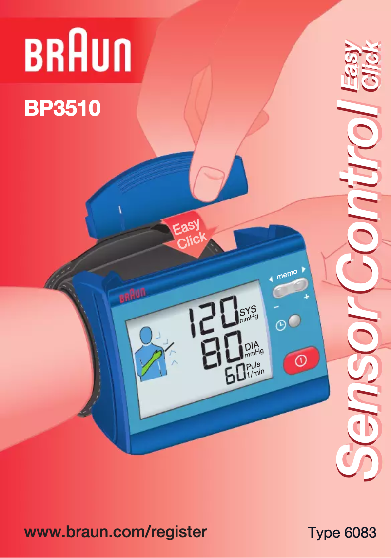 Imagen de la primera página del manual del dispositivo SensorControl BP3510