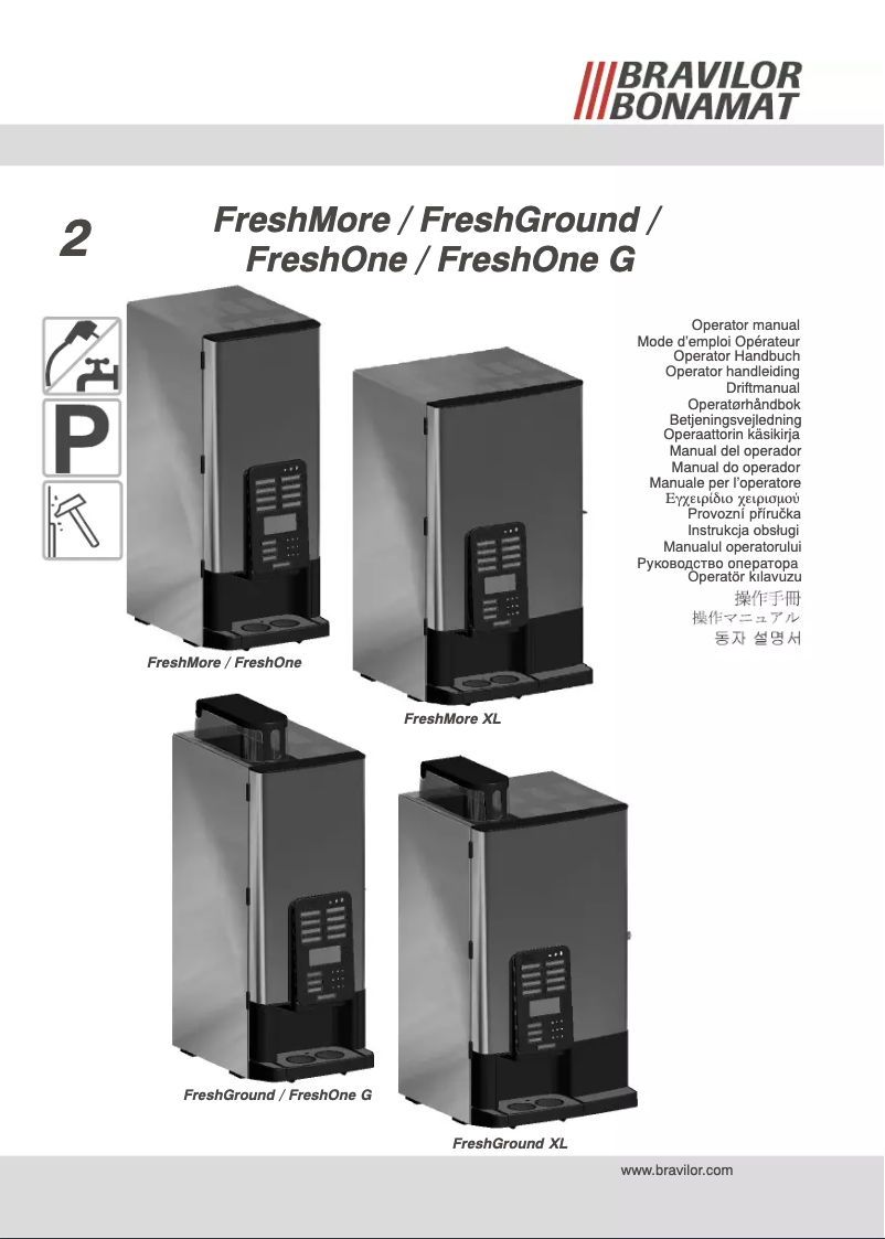 Imagen de la primera página del manual del dispositivo FreshMore XL