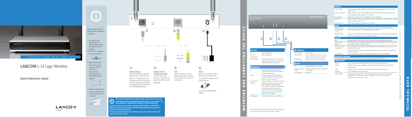 Imagen de la primera página del manual del dispositivo L-321agn Wireless