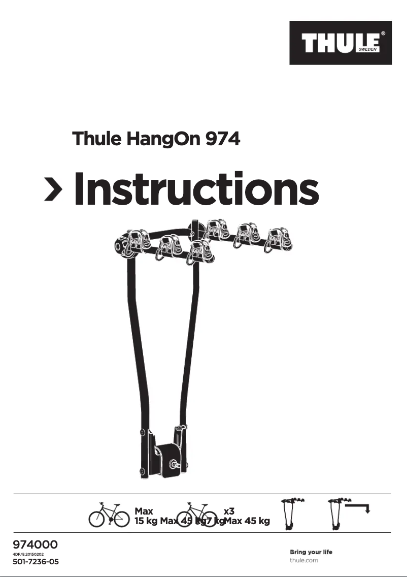 Imagen de la primera página del manual del dispositivo HangOn 974