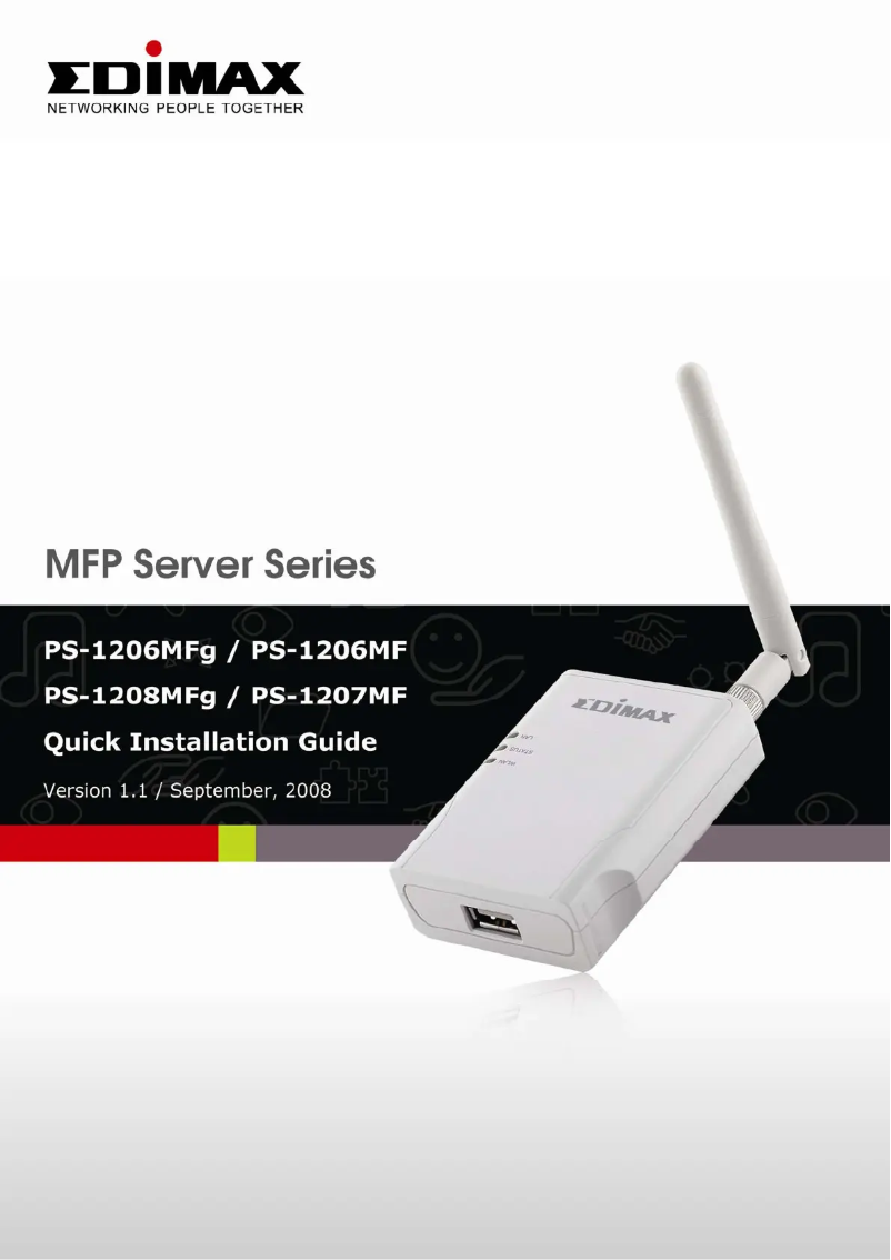 Imagen de la primera página del manual del dispositivo PS-1206MFg