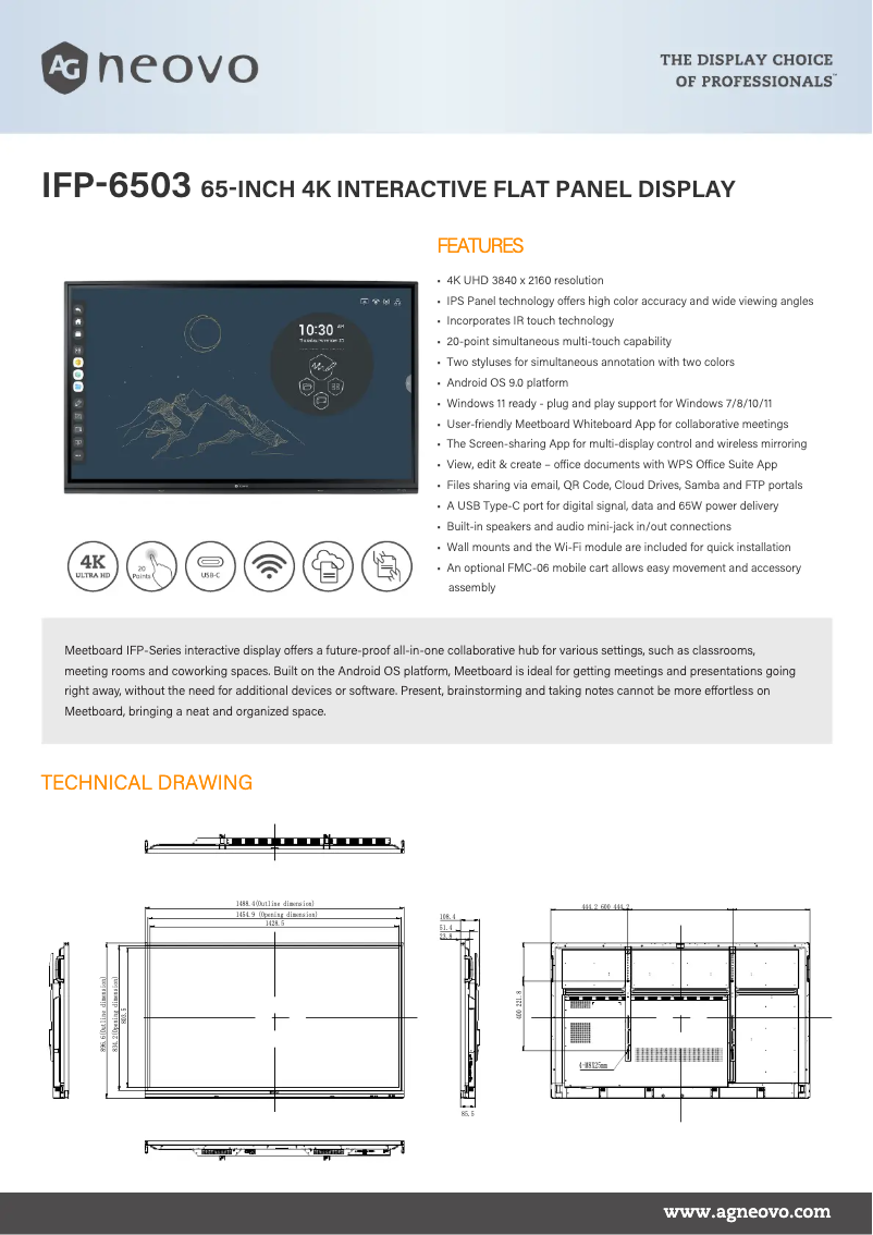 Imagen de la primera página del manual del dispositivo IFP-6503
