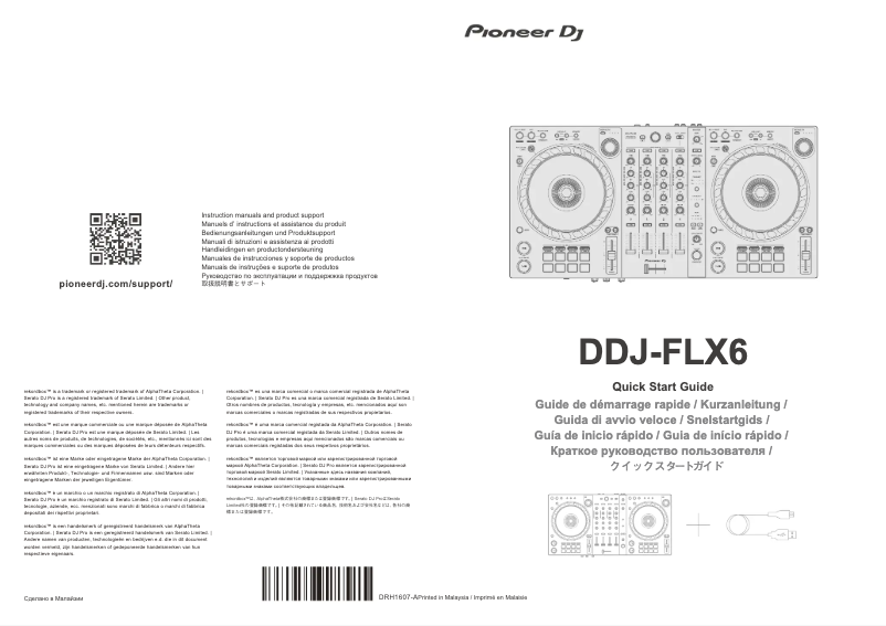 Página nº 1 - Manual de usuario Pioneer DDJ-FLX6