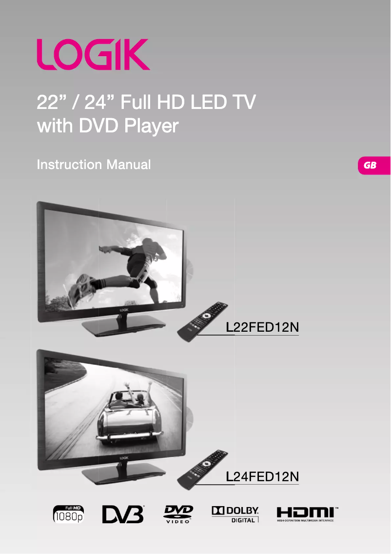 Imagen de la primera página del manual del dispositivo L22FED12N