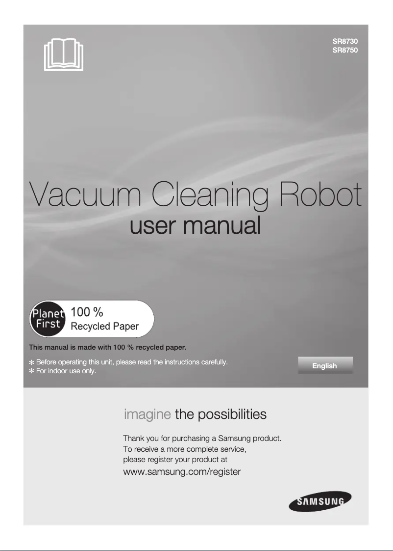 Página 1 del manual Manual de usuario Samsung SR8759