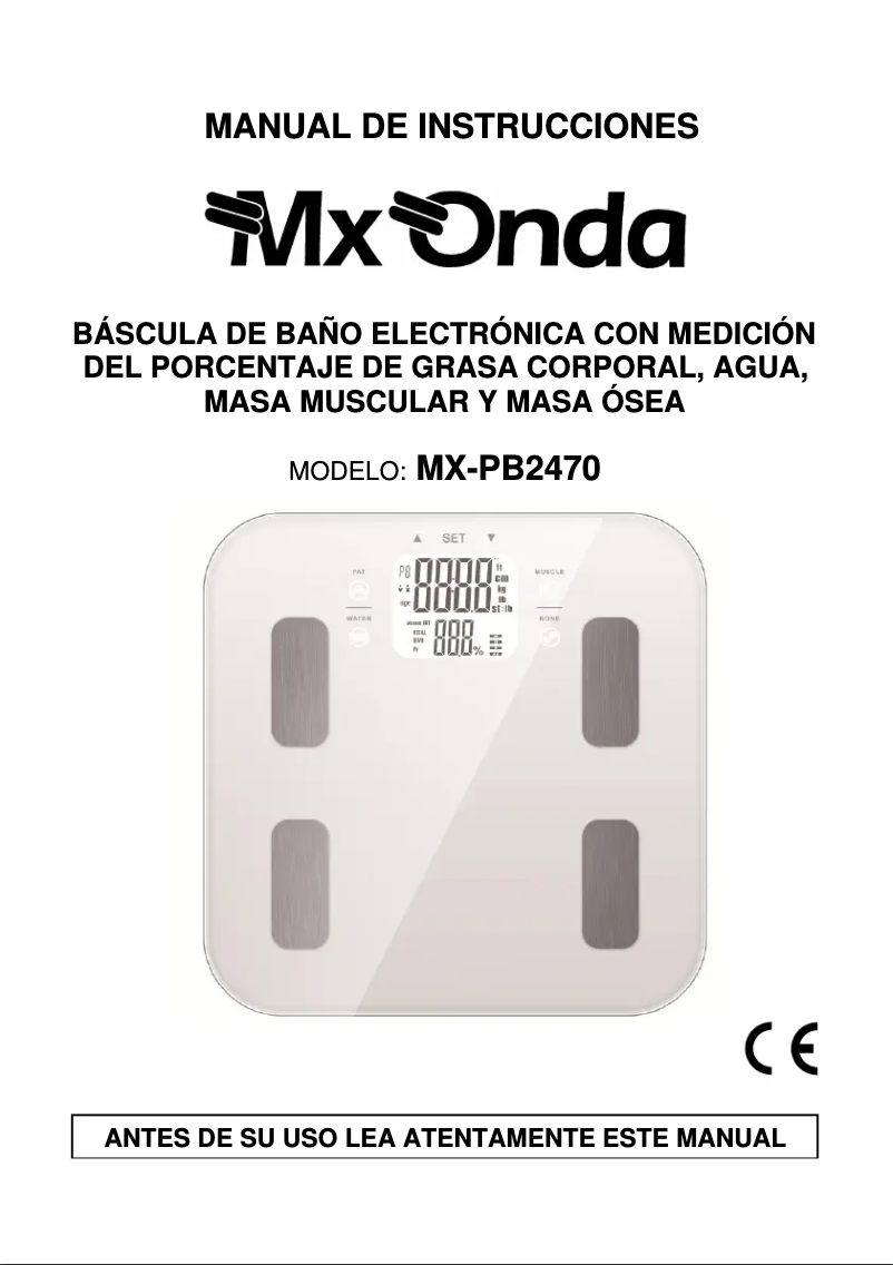 Página nº 1 - Manual de usuario Mx Onda MX-PB2450-1