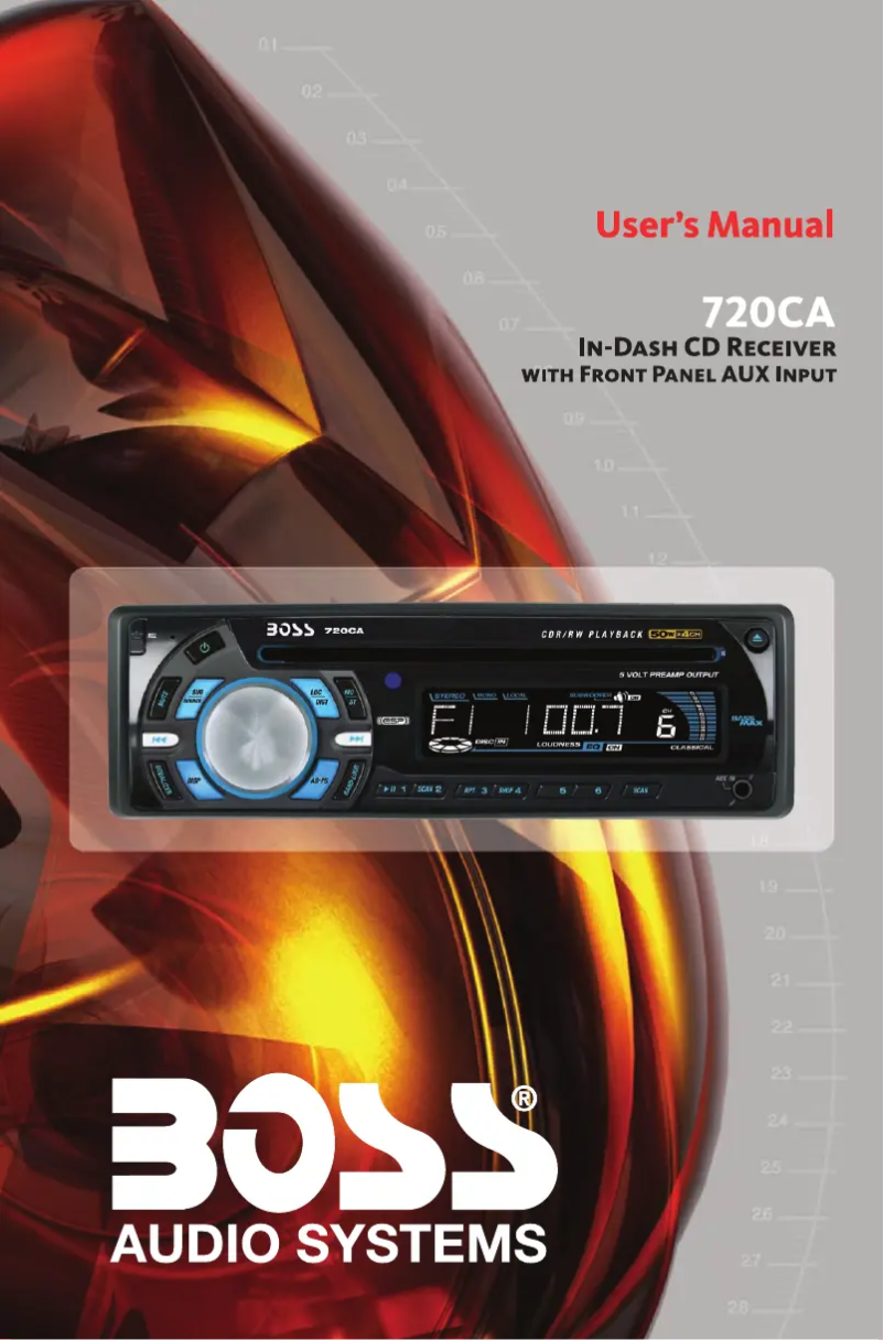 Página 1 del manual Manual de usuario Boss 720CA