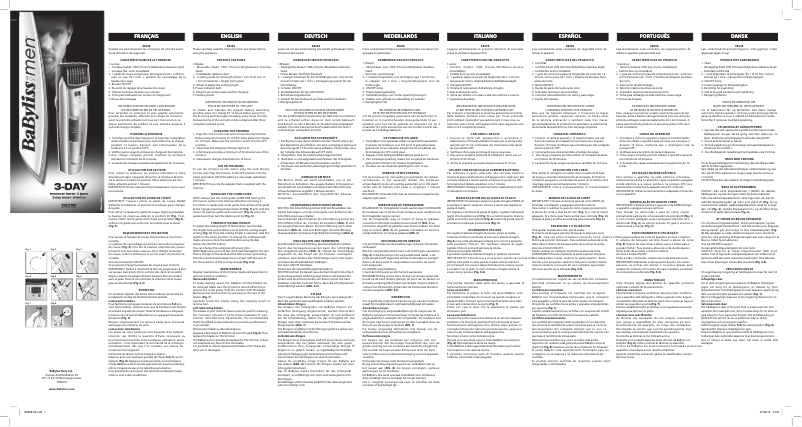 Página nº 1 - Manual de usuario BaByliss E825E