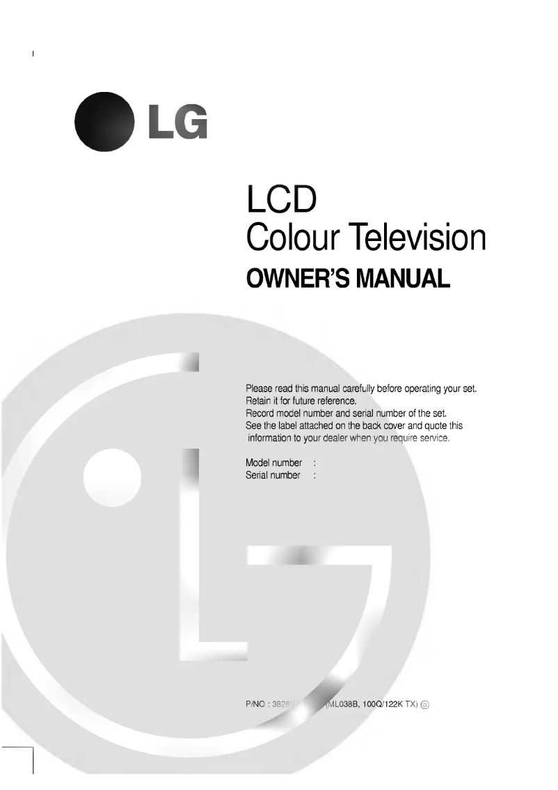 Imagen de la primera página del manual del dispositivo RT-30LZ13