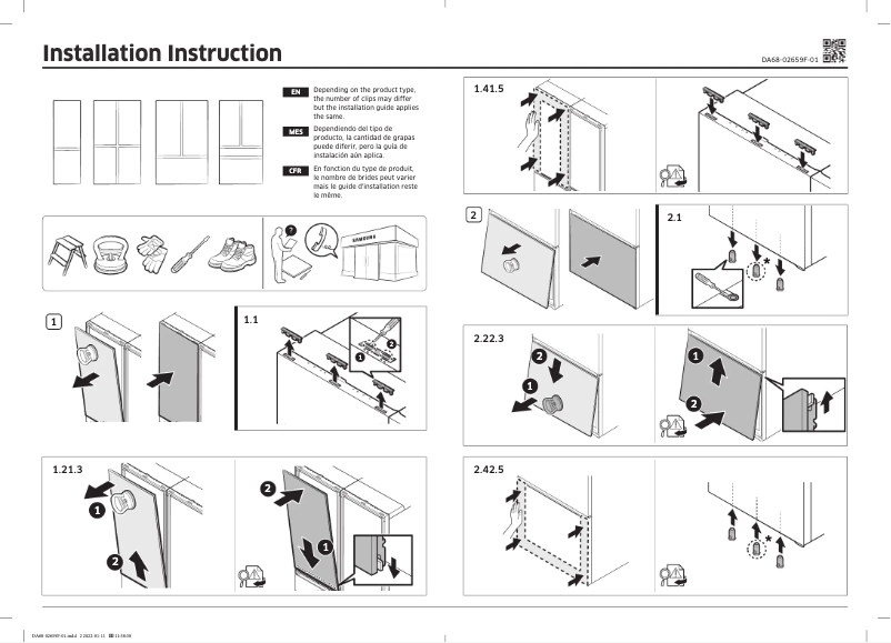 Imagen de la primera página del manual del dispositivo RF24BB6900AW