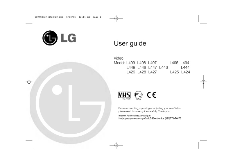 Página 1 del manual Manual de usuario LG GC490SW3F