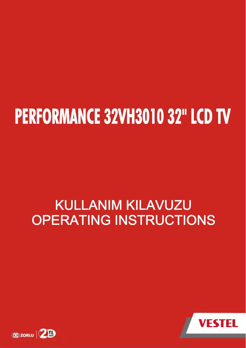 Página 1 del manual Manual de usuario Vestel 32VH3010