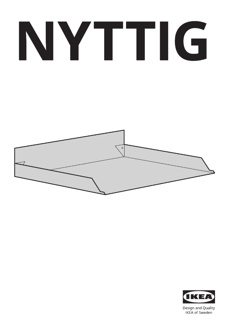 Página 1 del manual Manual de usuario Ikea NYTTIG 402.819.94