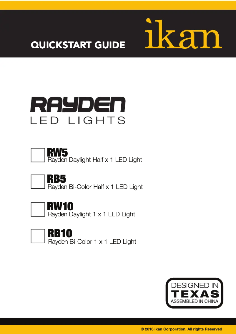 Página nº 1 - Manual de usuario Ikan RB-1F2H