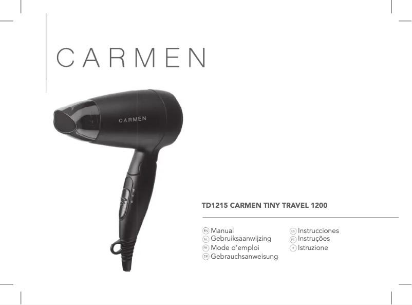 Página 1 del manual Manual de usuario Carmen Tiny Travel 1200 TD1215