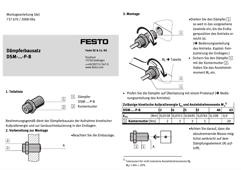 Imagen de la primera página del manual del dispositivo DSM-12-P-B