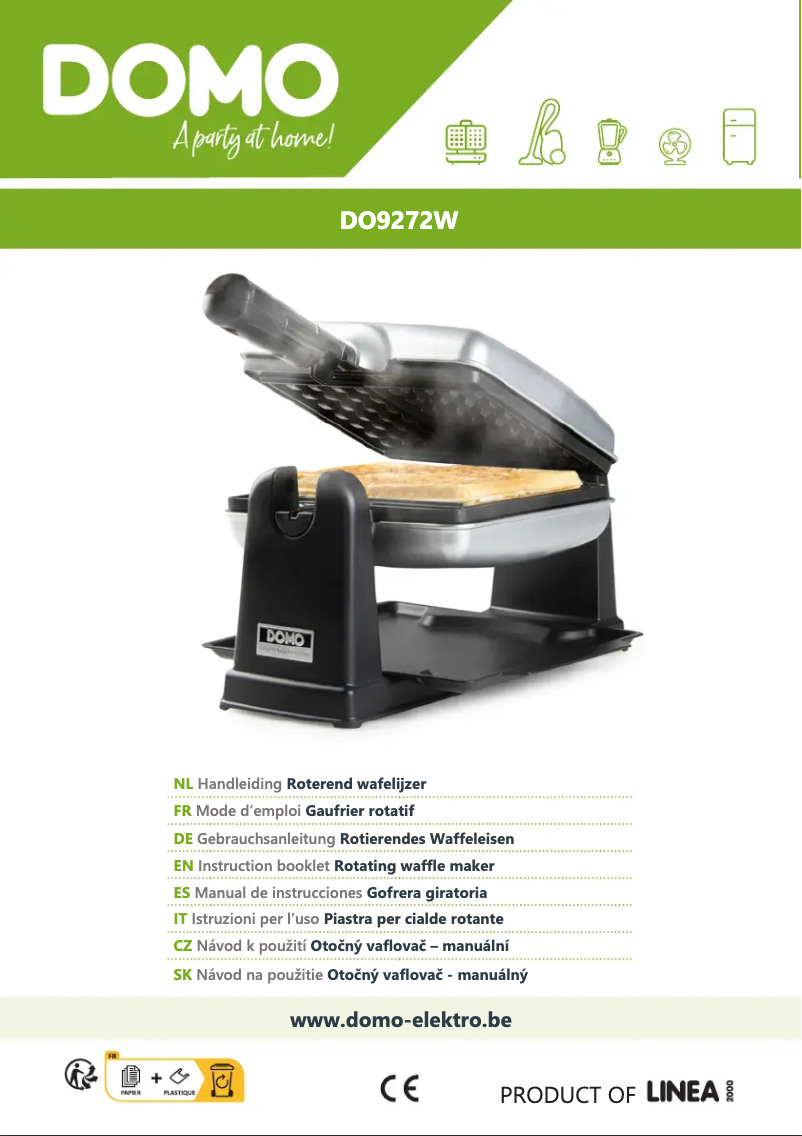 Imagen de la primera página del manual del dispositivo DO9272W