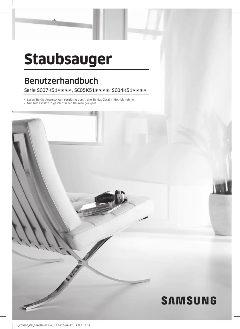 Página 1 del manual Manual de usuario Samsung SC07K51E0VB