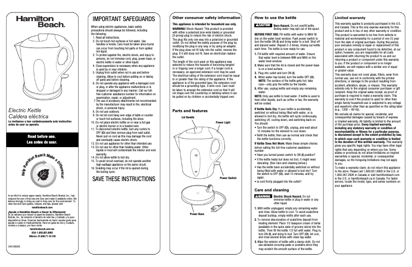 Imagen de la primera página del manual del dispositivo K6080