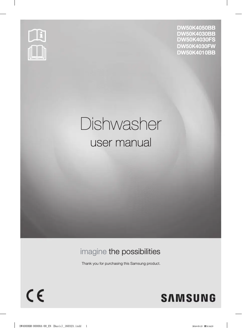 Imagen de la primera página del manual del dispositivo DW50K4010BB