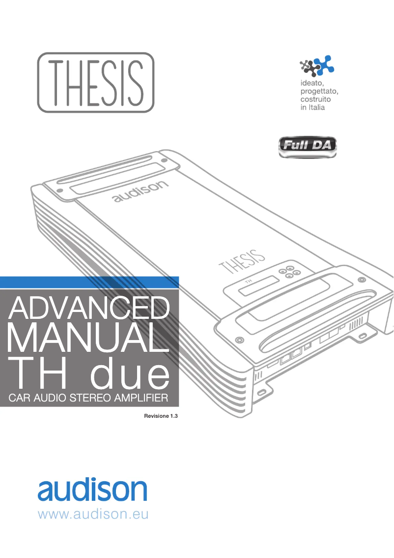 Imagen de la primera página del manual del dispositivo Thesis TH due