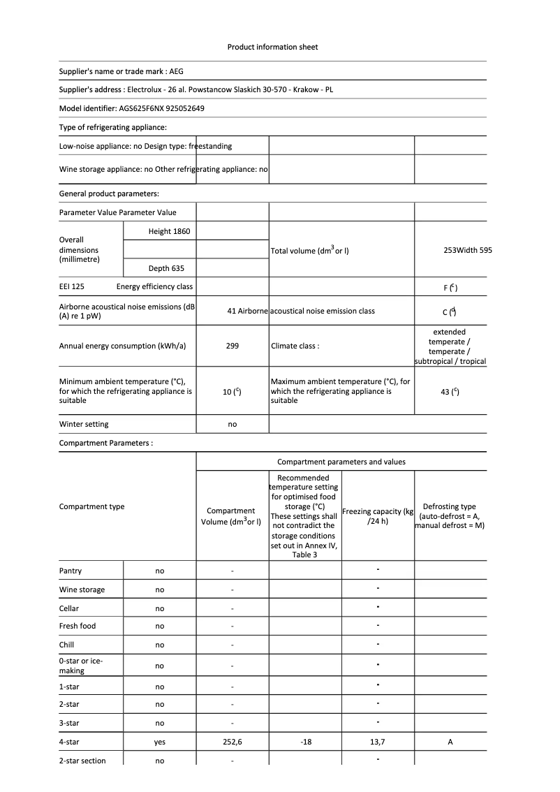 Imagen de la primera página del manual del dispositivo AGS625F6NX