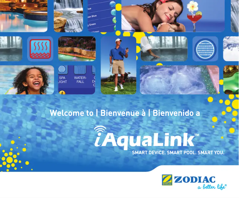 Imagen de la primera página del manual del dispositivo IAquaLink 2.0