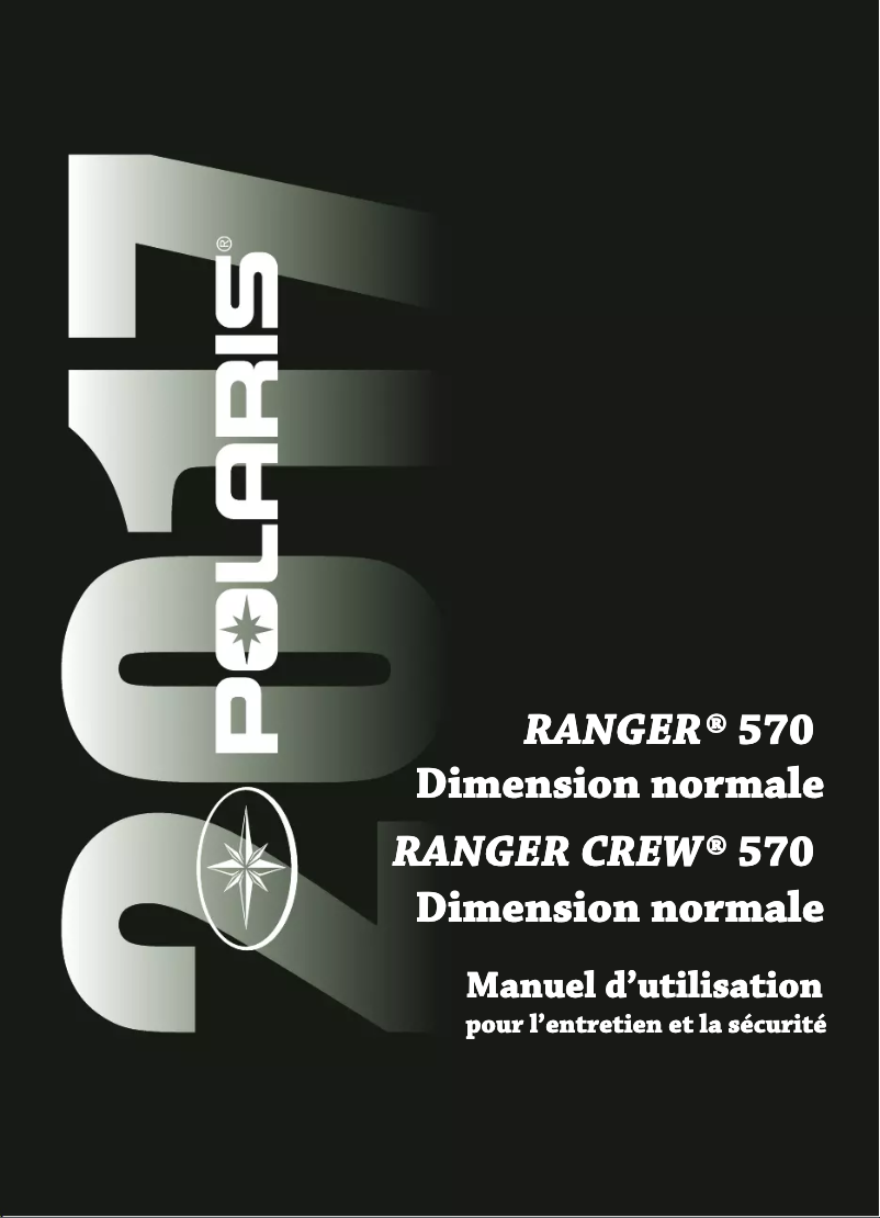 Página nº 1 - Manual de usuario Polaris RANGER 570 (2017)