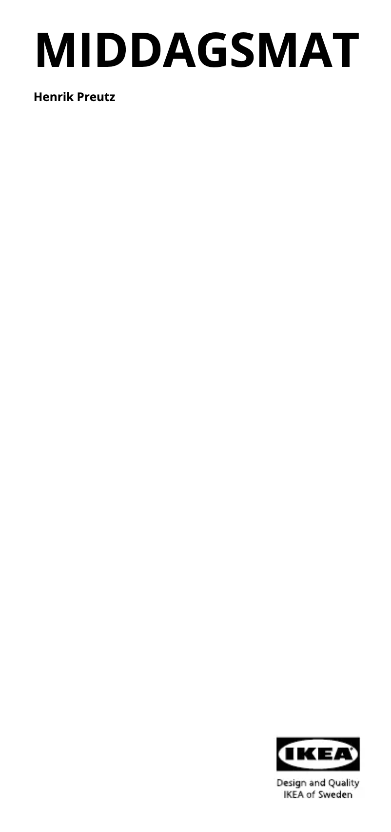 Imagen de la primera página del manual del dispositivo MIDDAGSMAT 204.636.93